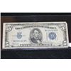 Image 1 : 1934-C US Silver Certificate $5, Blue Seal, #M03045619A