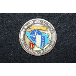 Bosnia Herzegovina March-Oct. 2002 TF1-151 Warhawks Challenge Medal