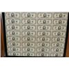 Image 1 : 1995 US Federal Reserve Note $5, Boston MA Reserve, Uncut Sheet, lot of 32