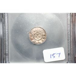 1172-1275 Italy-Doges of Venice Silver Coin, Uncertain Doge. Ar Denaro, ICG Graded F15