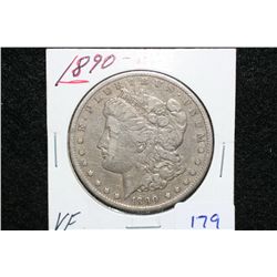 1890-CC Silver Morgan $1, VF