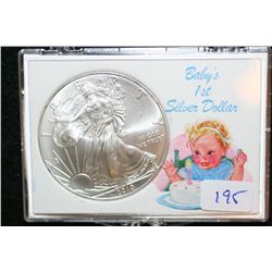 2010 Silver Eagle $1, "Baby's 1st Silver Dollar"