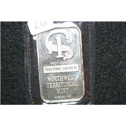 Northwest Territorial Mint Silver Ingot, .999 Fine Silver 1 Oz.