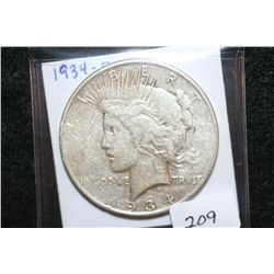 1934-D Peace $1