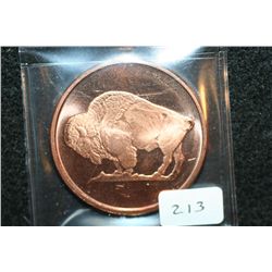 2011 Buffalo Copper Round, .999 Fine 1 Oz.