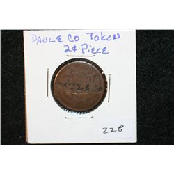 Paul & Co. Token Two Cent Piece
