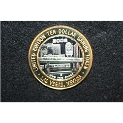 2006 Slots-A-Fun, Limited Edition Two-Tone $10 Gaming Token, "Gila Monster Nevada Wildlife", .999 Fi