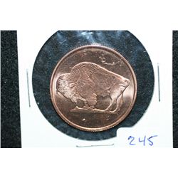 2011 Buffalo Copper Round, .999 Fine 1/4 Oz.