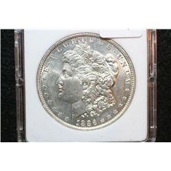 1886 Silver Morgan $1, MCPCG Graded MS65