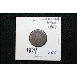1874 Indian Head Penny