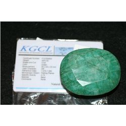 Huge 420 Carat Natural Oval Emerald with KGCL Certification