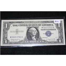 1957-B US Silver Certificate $1, Blue Seal, #W50213793A