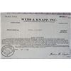 Image 1 : Webb & Knapp Inc. Stock Certificate dated 1969