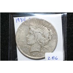 1934-D Peace $1