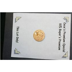 1915 Indian Chief $5 Gold Coin  **CeCe's Premium Special 10% Buyer's Premium-This Lot Only!**