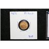 Image 1 : 1871 Indian Princess $1 Gold Coin