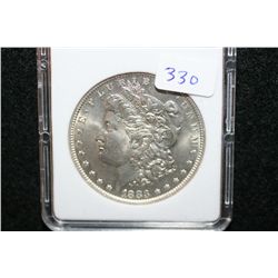 1883-O Silver Morgan $1, MCPCG Graded MS64