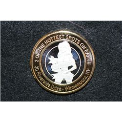 Paradise Café/Villa Joy, Limited Edition Two-Tone $10 Silver State Brothel Token, "Two of the Hottes