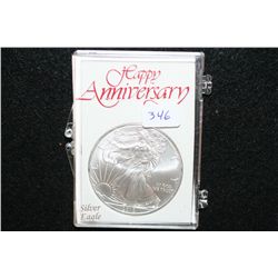 2010 Silver Eagle $1, "Happy Anniversary"