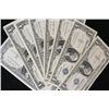 Image 1 : US Silver Certificate $1, various dates & numbers, lot of 10