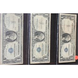 1957 US Silver Certificate $1, Blue Seal, #* 62467719A, 1957-A US Silver Certificate $1, Blue Seal, 