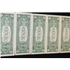 Image 2 : 1957-A US Silver Certificate $1, Blue Seal, #Q18960946A thru #Q18960950A, Consecutive numbers, lot o