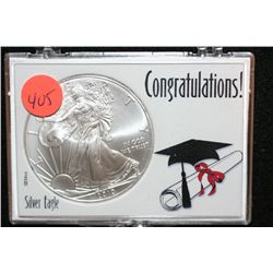 2010 Silver Eagle $1, "Congratulations"