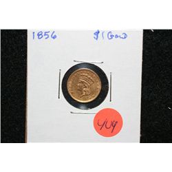 1856 Indian Princess $1 Gold Coin