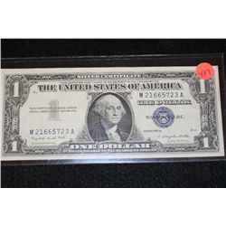 1957-A US Silver Certificate $1, Blue Seal, #M21665723A