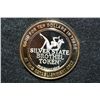 Image 2 : Sharon's Bar & Brothel, Limited Edition Two-Tone $10 Silver State Brothel Token, "It Doesn't Get Any