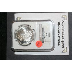 1880-S Silver Morgan $1, NGC Graded MS67  **CeCe's Premium Special 10% Buyer's Premium-This Lot Only