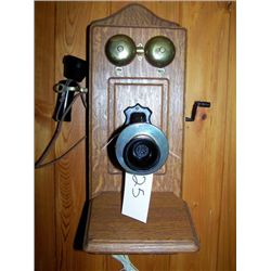 Oak working telephone - dial - hand piece broken