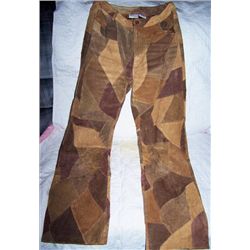 Pair ladies leather pants