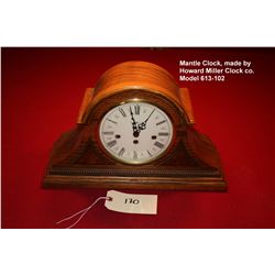 Howard Miller Oak Mantel Clock