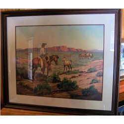 Framed Picture Western scene