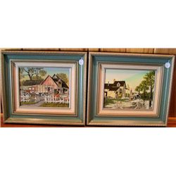 2 Framed Pictures by H. Haracove