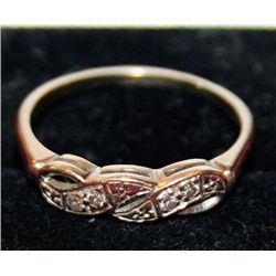 Women's wedding ring white gold w/diamond