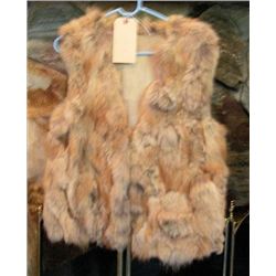 Women's size Rabbit fur vest