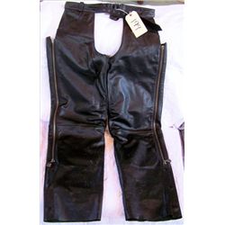 Pair Harley Davidson Leather Chaps size L