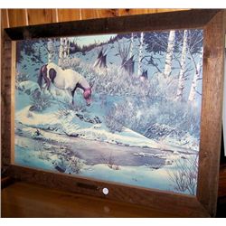 Framed picture "Indian Horse" William Offman