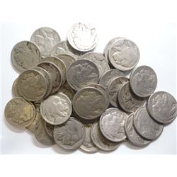 Roll(40)  1926D Buffalo nickels  G/VG