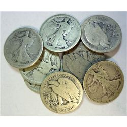 10  1916S  Walker  half $   weak date AG