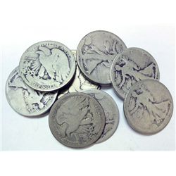 10  1921S  Walker  half $   weak date AG