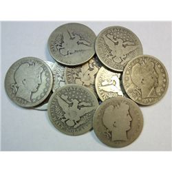 10  1896O  Barber half $      AG