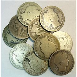 10  1897O  Barber half $      AG