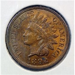 1892 Indian penny  MS63R/B
