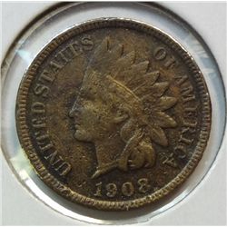 1908S Indian penny  full Liberty  BUT