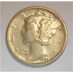 1924D Mercury dime  XF