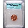 Image 1 : 1956-D/D LINCOLN CENT, ICG MS-65RD FS-022 RPM #8, D WITH D SOUTH OF TOP D, RARE