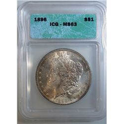 1896 MORGAN DOLLAR ICG MS-63